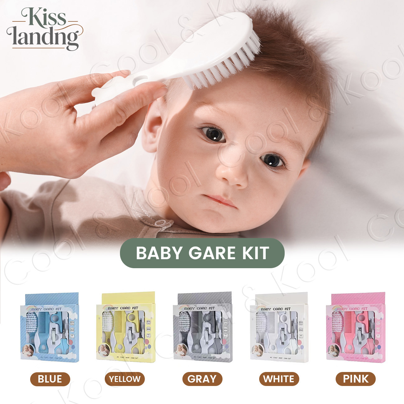 Hair Care Baby - مجموعة أدوات نظافة وعناية الأطفال، مجموعة