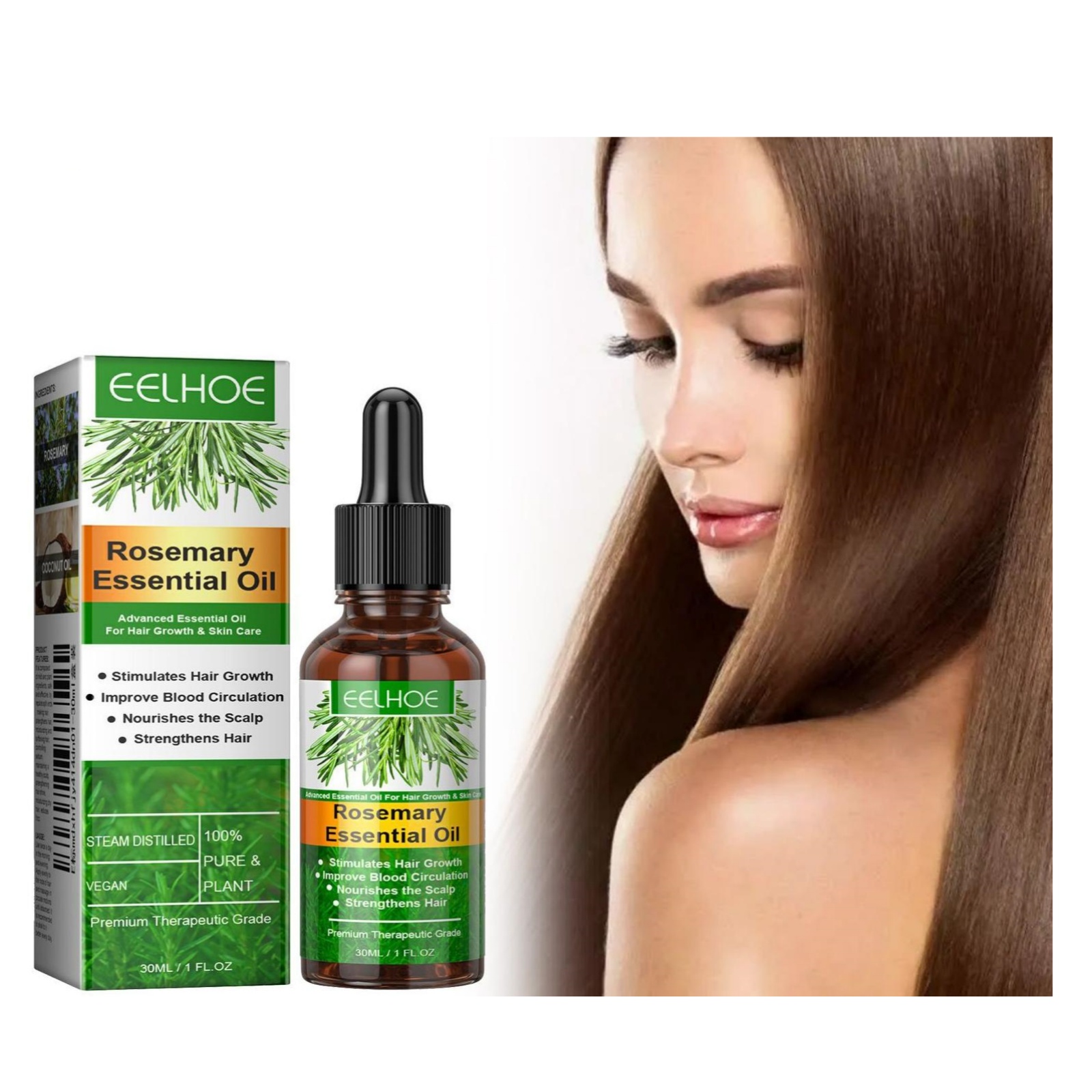 Eelhoe روزماري العناية بالشعر  - مراجعة Hair Care Essential Oil وسعره