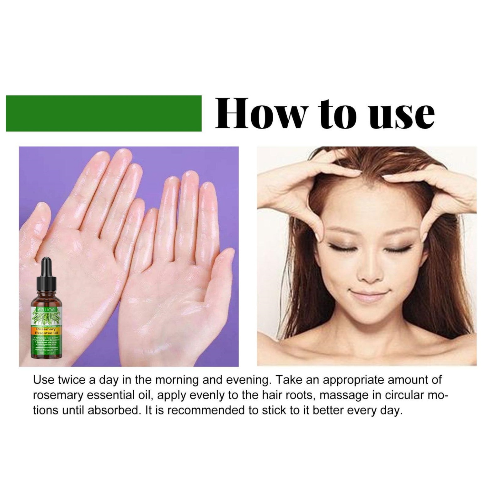 Eelhoe روزماري العناية بالشعر  - مراجعة Hair Care Essential Oil وسعره