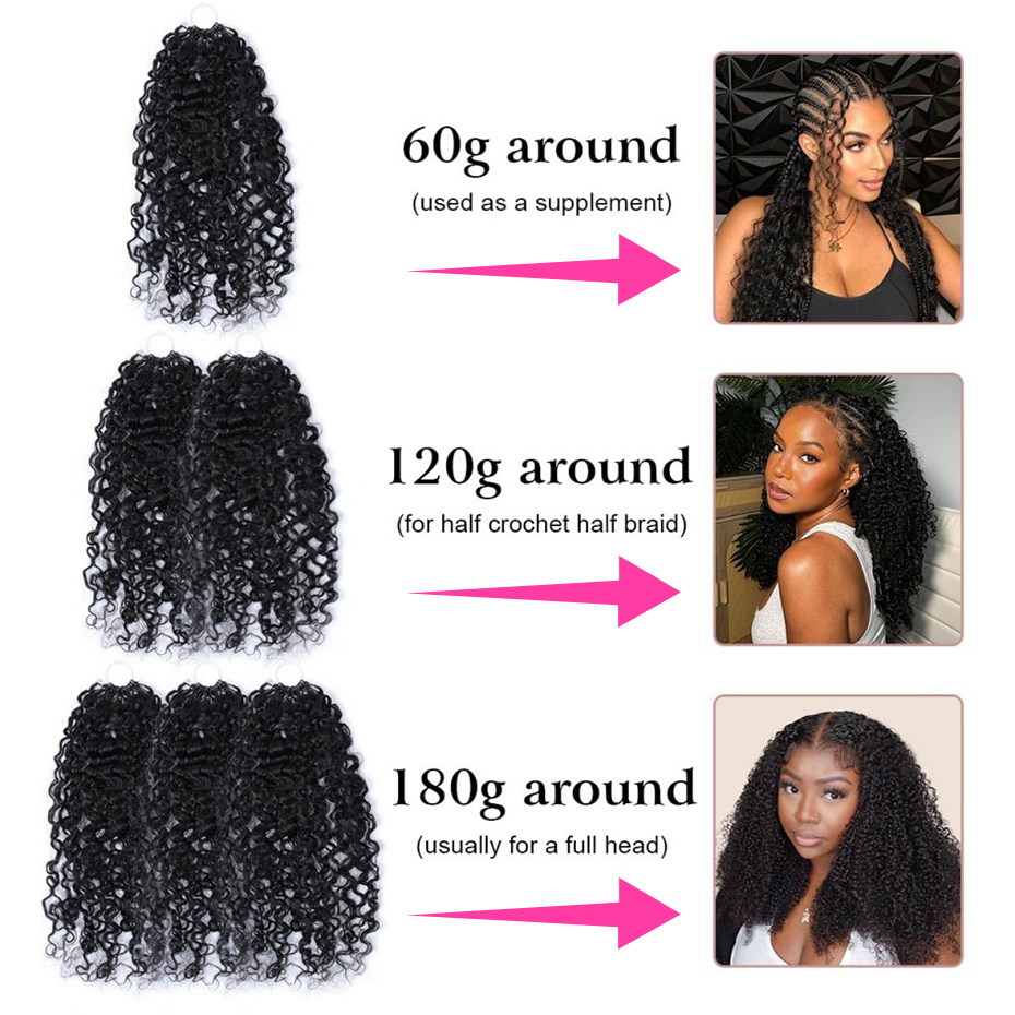 شعر بشري كروشيه مموج عميق بتصم - مراجعة Hair Care For Wavy Hair وسعره