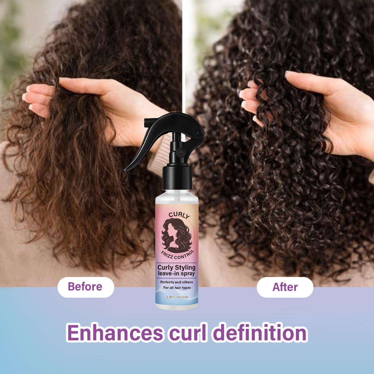 بخاخ تصفيف الشعر المجعد الذي ي - مراجعة Hair Care Herbal وسعره
