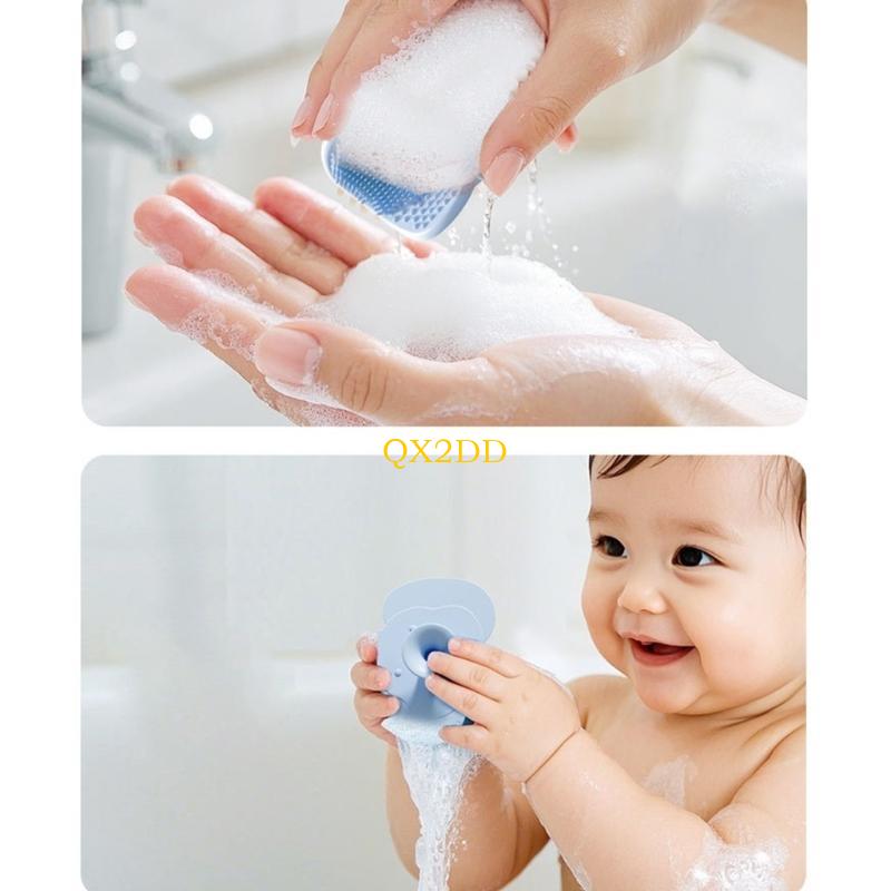 QX2D فرشاة شامبو سيليكون للأطف - مراجعة Hair Care Baby وسعره