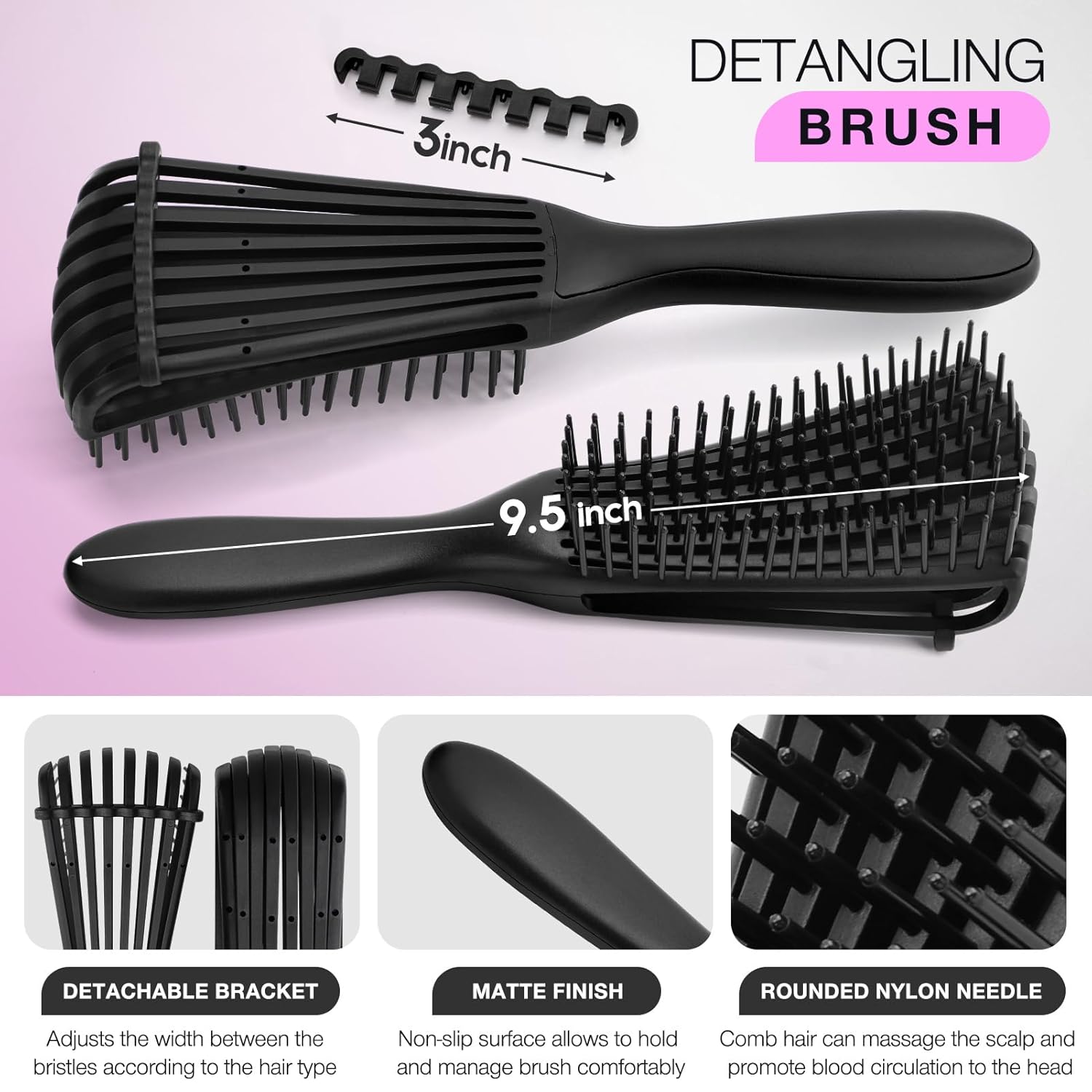مجموعة فرش لفك تشابك الشعر مع  - مراجعة Hair Care For Wavy Hair وسعره