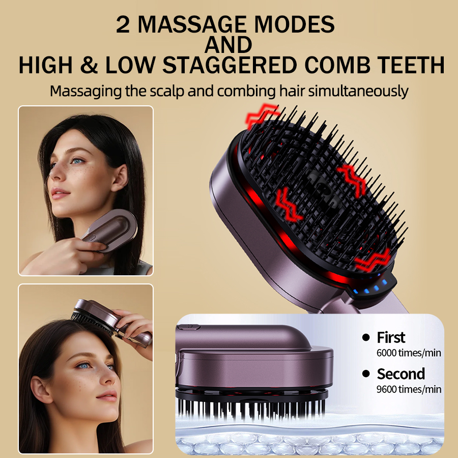 مشط تدليك 4 في 1 قنبلة رذاذ زي - مراجعة Hair Care Essential Oil وسعره